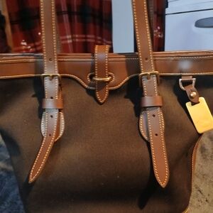 Dooney & Bourke Brown and Black Tote Bag